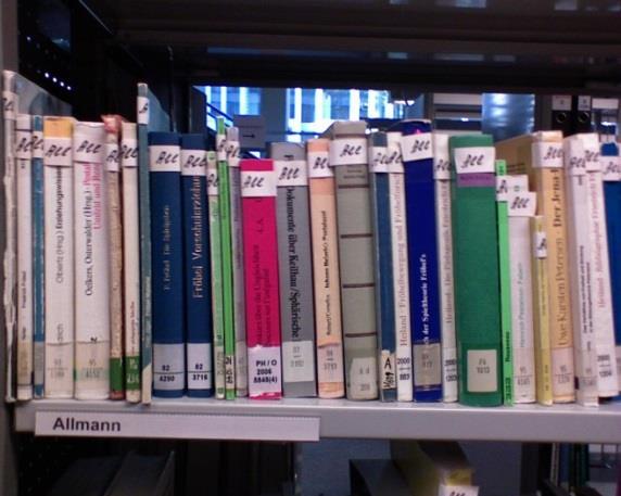 list material Bookshelf Order: Faculty for reference