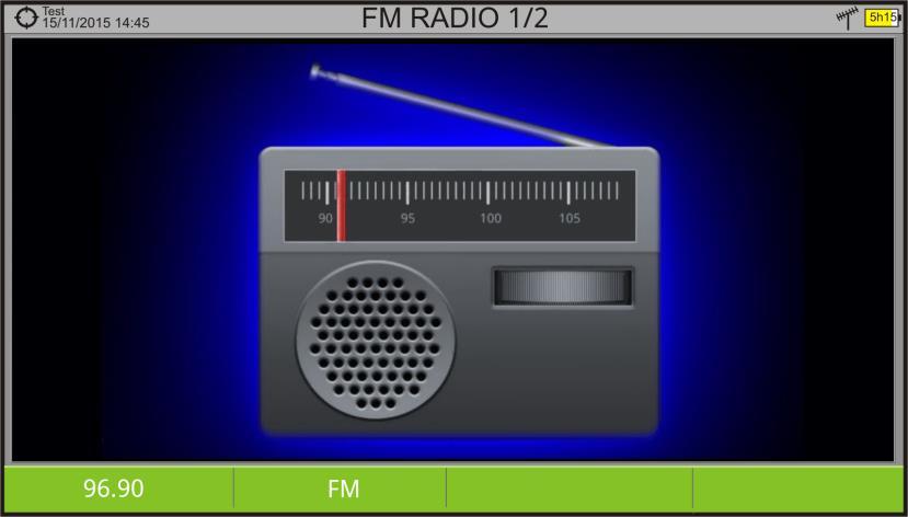 5.3.2 TV MODE: Radio views Radio views are: RADIO 1/2: AUDIO RADIO Figure