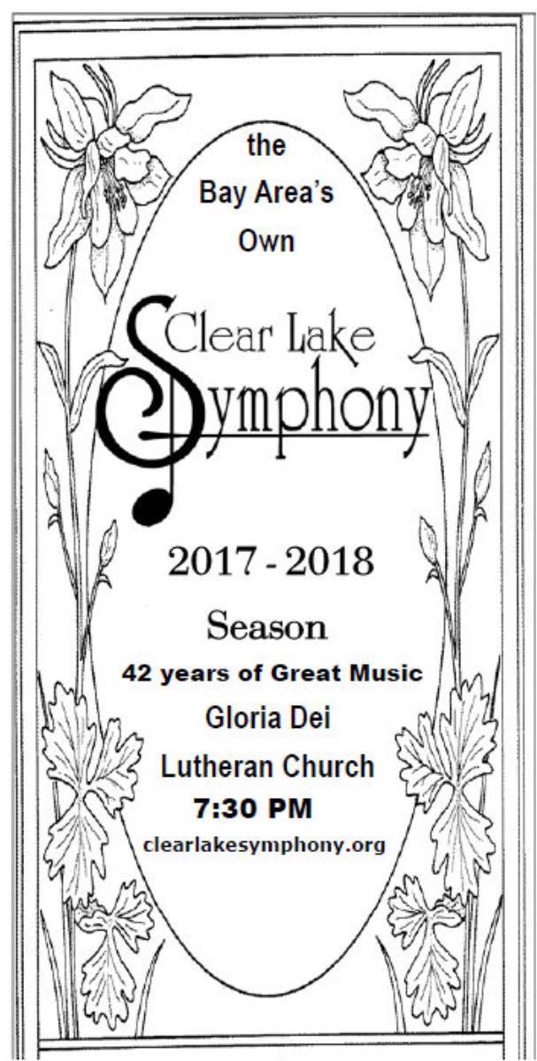 Join us to celebrate the 42 nd season with the Clear Lake