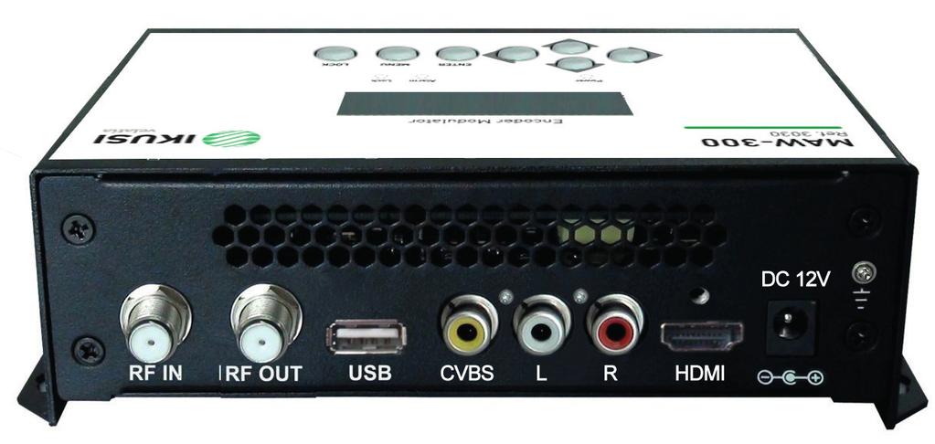 General description MAW-300 HD&SD encoder & modulator is designed based on consumer electronics which allow audio/video signal input in TV distributions with applications in home entertaiment,