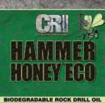 Hammer Honey ECO s unique extreme-pressure additives prevent steel-on-steel galling and burning of hammer parts and bits that can lead to catastrophic failure.