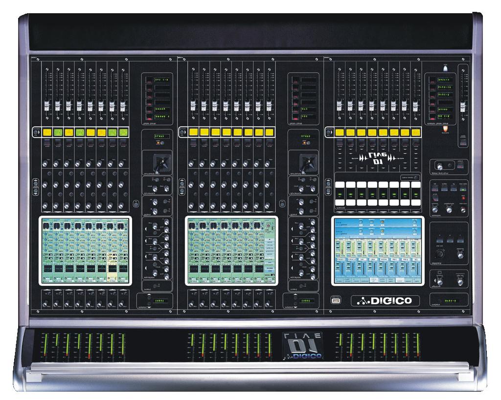 1.1 The Console Chapter 1 The Digico D1 consists of a worksurface, and up to 4 Input/Output Rack Units.