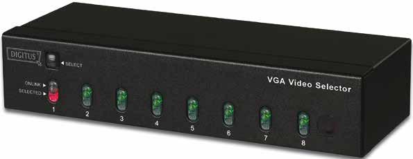 VGA Video Switches VGA Switch 2 PCs, 1 Monitor The VGA Video Switch is the excellent solution for connecting and switching between multiple PCs to one display.