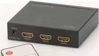DATA TRANSMISSION & VIDEO SOLUTIONS HDMI Switches 4K HDMI Switch, 5x1 Switch comfortably between up to five HDMI devices, without having to swap cables every time, and experience your media content
