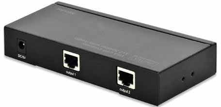 DATA TRANSMISSION & VIDEO SOLUTIONS VGA Extender VGA UTP Extender 2/4 Port, Transmitter Unit Easy and convenient distribution for VGA signals up to 300 m - Place your displays wherever you want
