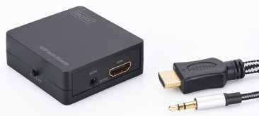 Converter HDMI A to VGA Converter The DIGITUS DA-70461 converts digital HDMI signals into analog VGA signals.