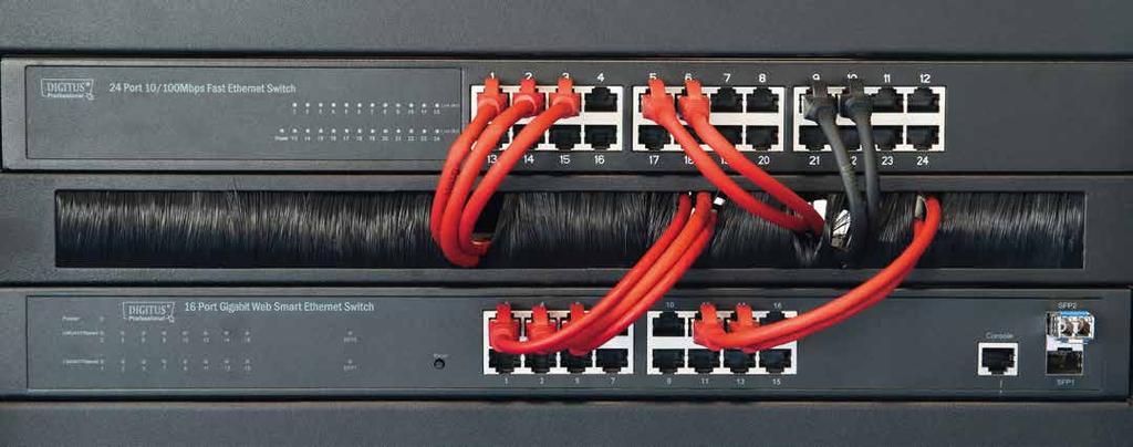 DATA TRANSMISSION & VIDEO SOLUTIONS Fast Ethernet Switches // unmanaged Fast Ethernet Switch N-Way 16/24 Port Ideal for sharing workgroups with multiple high-speed servers!
