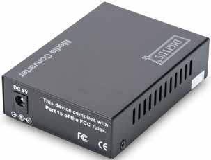 Fiber Cables Transmission power: minimum -8 dbm, maximum -3 dbm Sensitivity Receiving Power: Minimum -36 dbm Supported Standards: IEEE 802.3 Ethernet, IEEE 802.