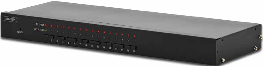 DATA TRANSMISSION & VIDEO SOLUTIONS KVM Switches USB-PS/2 Combo-KVM Switch The high quality KVM switches with IP function (optional) are ideal for using in small to middle sized server rooms in which