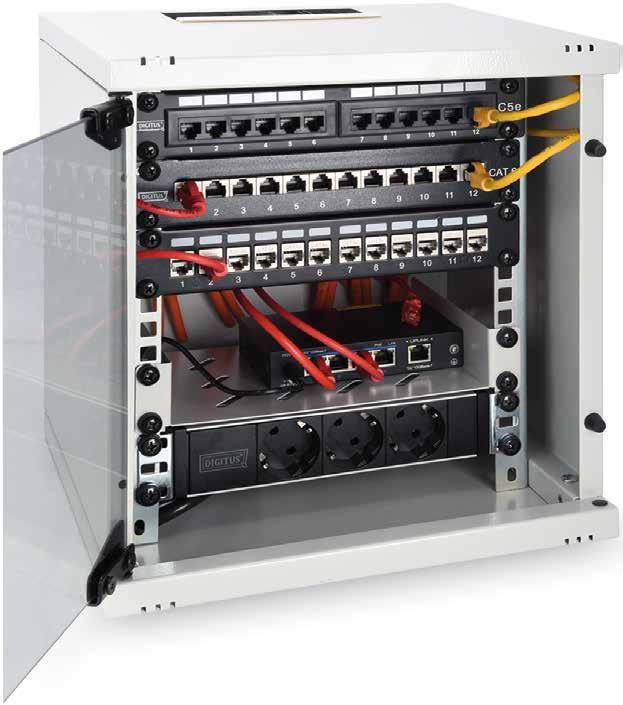 medium-sized networks. The DIGITUS 4-Port Fast Ethernet Switch with 4 Power over Ethernet Ports provides your network a noticeable improvement in performance and efficiency.