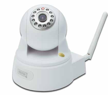 So the indoor camera for example monitors hallways, living room or nursery. With a video resolution of 2 megapixels, the Plug&View OptiPan provides a convincing image quality.