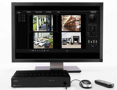 cameras simultaneously on a monitor or flat screen TV. The small and unobtrusive device is a convenient and innovative addition to the Plug&View system.