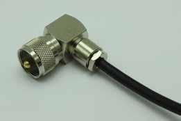 This plug is assembled by crimping both the centre and outer conductors.