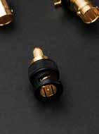 Finished in distinctive gold and black with gold plated inner and outer contacts, the KORUS range covers popular industry standard