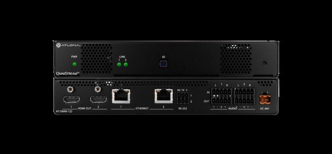 Atlona OmniStream TM Pro Single-Channel Pro Dual-Channel Networked Pro Single-Channel Networked AV Encoder AV Encoder Networked AV Decoder AT-OMNI-111 Single HDMI input 4K HDR plus VESA resolutions