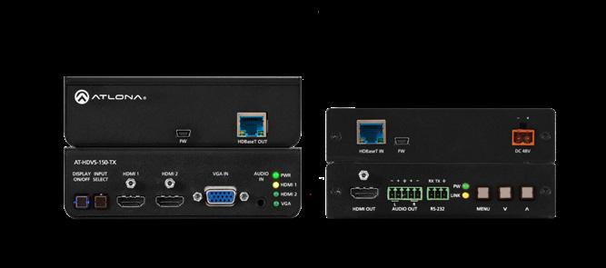 /70 m transmission HDBaseT Wallplate Transmitter; Dual HDMI AT-HDVS-210H-TX-WP 2 1 switcher/transmitter