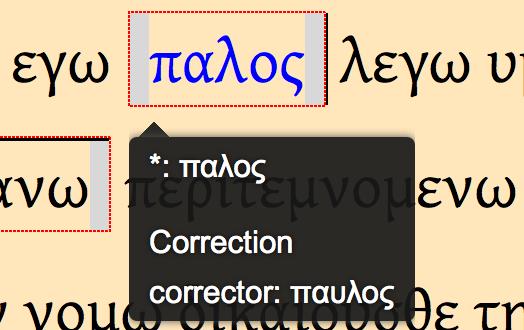 19 If two or more words together have been changed by a corrector the process is exactly the same. Just highlight all the corrected words first before clicking C.