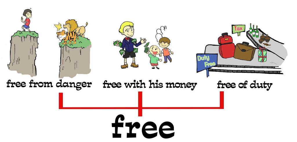 Lesson 3 Adjective: The boy is now free from danger. He is free with his money. The goods were passed free of duty. Verb: He agreed to my proposal. ( to something) He agreed with me on that question.