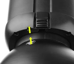 To mount an umbrella in the Q-400, insert your umbrella shaft into the umbrella mount at the front of the