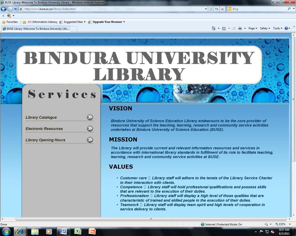 Step 3 Clicking on the Library link takes you to library home that looks like the screenshot shown below.