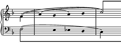 4 of 20 Example 4 a. The first two measures of a chorale setting of Der Christus ist mein Leben by J.S. Bach with Lerdahl s analysis (2001, 22 23) b.