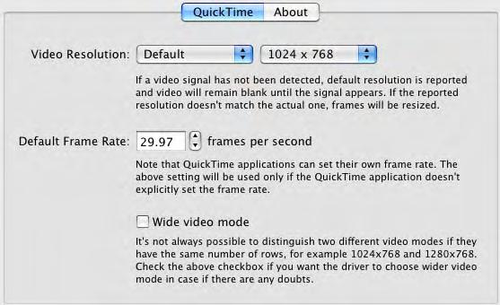 15. Recording videos Recording videos for Mac OS X Setting QuickTime options for recording videos (Mac OS X) Recording video files (Mac OS X) Playing back a video file (Mac OS X) Setting QuickTime