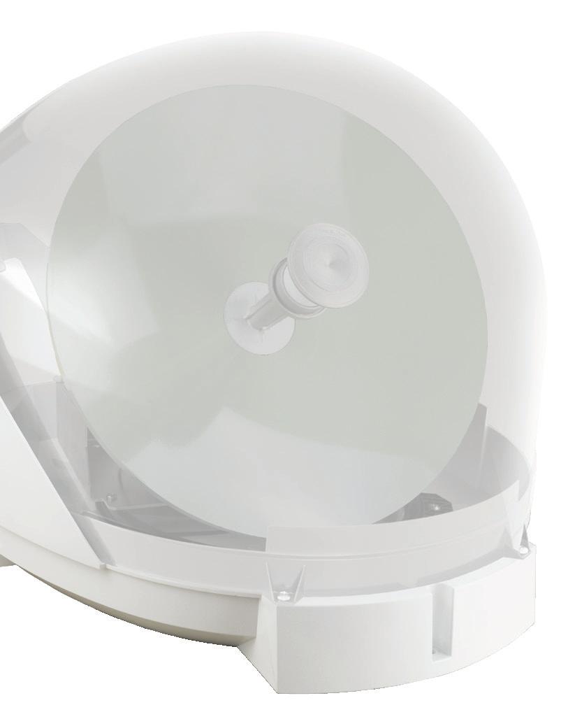 dish provides the performance of a 50cm offset dish in a smaller package Operated using a Control Box