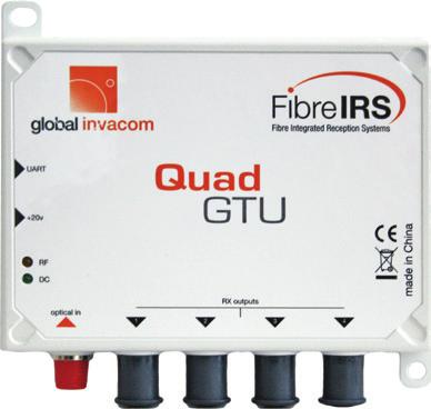 Optical to RF convertor (Satellite and FM,DAB,DTT ) Quad and Quatro versions available Automatic Gain