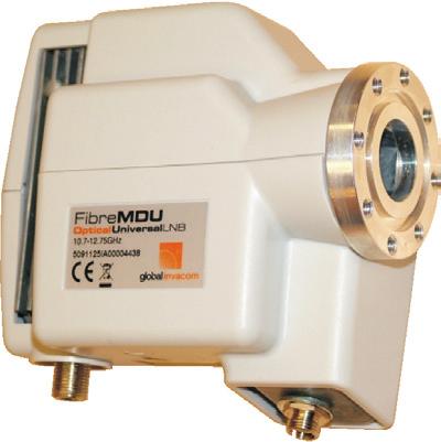 F925004 O-LNB Fibre connection is made via a standard FC/PC connector feeding the passive distribution network on single mode fibre optic cable.