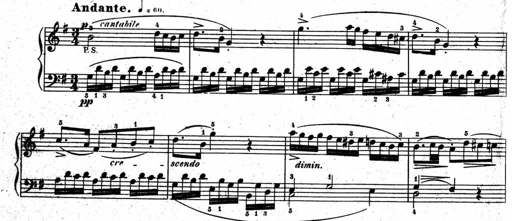 Mozart - Sonata in C, K. 545/ii Sigmund Lebert's Instruktive Ausgabe, ca. 1868 Version B I claim that one will find no recording of this work on a modern piano that doesn't follow Version B.