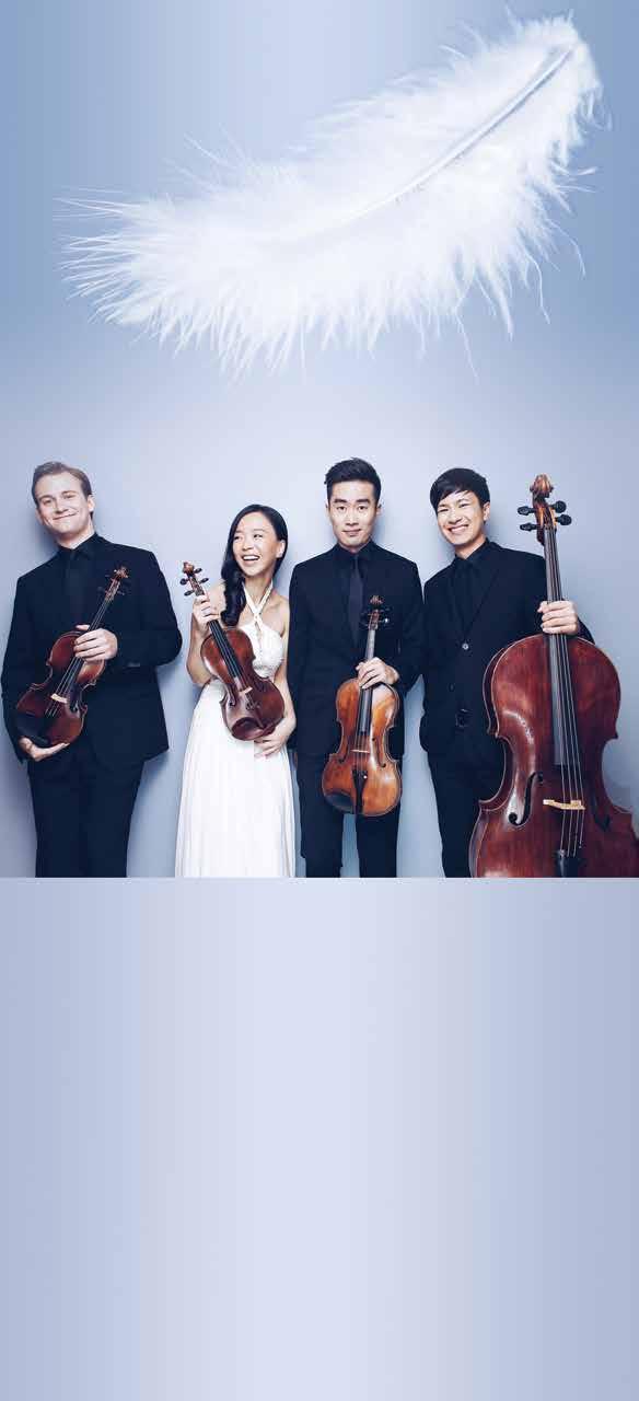 Flying High Saturday, March 10 8 pm Classical Evolution Friday, April 20 8 pm Rolston String Quartet Arthur Rowe PIANO PHOTO CREDIT: TIANXIAO ZHANG PHOTOGRAPHY Gilles Vonsattel PIANO Tommaso Lonquich