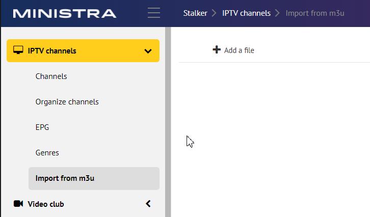 Using the Middleware-Server Portal and import the Playlist The STB s can start as standalone units connected to a multicast