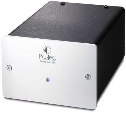 Pro-Ject Phono Box SE II MM/MC Phono Pre-amplifier Selectable impedance for MC cartridges Selectable load resistance for MM cartridges Optimal channel separation through dual-mono circuitry Subsonic