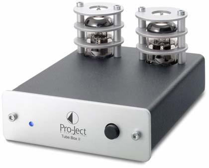 Pro-Ject Tube Box II Tube MM/MC Phono Pre-amplifier Dual-Mono circuitry utilising two double triodes for improved channel separation Subsonic filter selection switch located at the rear of the unit