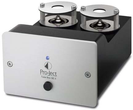 Pro-Ject Tube Box SE II Tube MM/MC Phono Pre-amplifier Selectable impedance for MC cartridges Selectable load resistance for MM cartridges Dual-Mono circuitry utilising two double triodes for