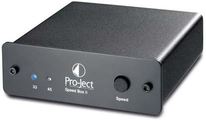 Pro-Ject Speed Box II Electronically regulated speed change unit for Turntables Quartz-generated high precision electronic speed regulation Small size allows installation close to record player *