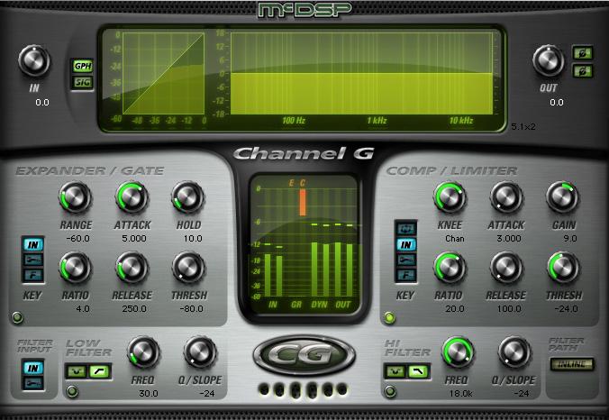 APPENDIX 12 Channel G Console The Console version of the Channel G plug-in provides a combination of all the functionality offered in the G Dynamics and G Equalizer configurations.