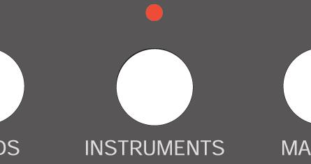 Global: Instruments Mackie Control can control the parameters of the instruments that are loaded in the VST Instruments rack. To access these, push the Instruments button in the Action Keys section.