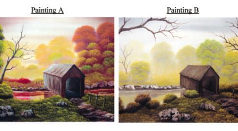 Researchers showed subjects two paintings Jim Rilko. All rights reserved.