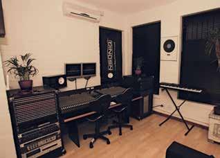 The live room is a stunning live recording area with wooden floors and and very high ceilings.