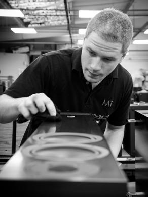 OUR ATTENTION TO DETAIL Our loudspeakers are designed and hand-built with care and attention by people who are fastidious about quality.