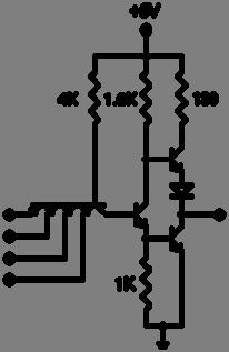The preceding figure shows a 4-input NAND gate designed with TTL logic.