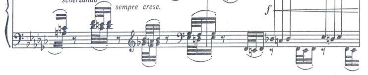 Expositions of the theme follow without delay in the descending order of the voices, i.e. soprano, tenor and bass.