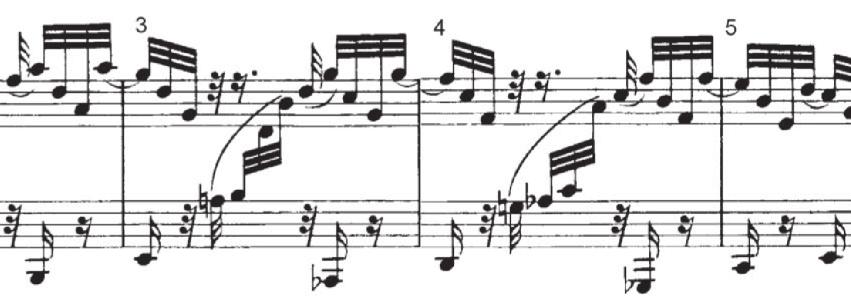 m. 9 appear completely natural. What is most fascinating about this arrival is that it is not the tonic chord, but the supertonic (c dim) that Brahms lands on, mirroring the opening of the piece.