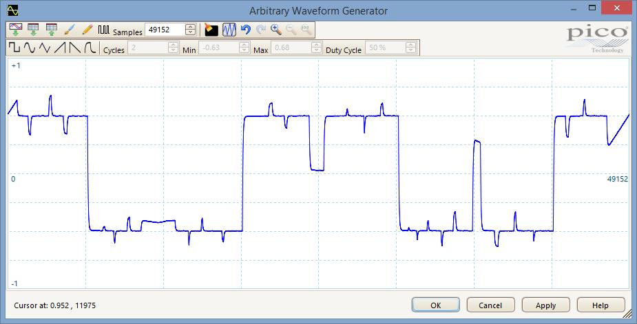 FUNCTION GENERATOR All of the oscilloscopes include a built-in function generator with sine, square, triangle, and DC modes as standard.