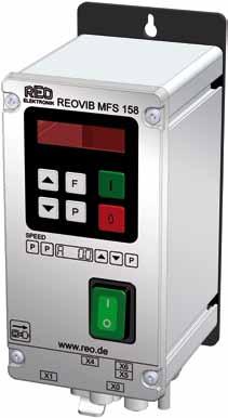 REOVIB MFS 158 Frequency Controllers Advantages Inexpensive frequency-control devices with the vital functionality Frequency-control device for controlling a vibratory conveyor independently of the