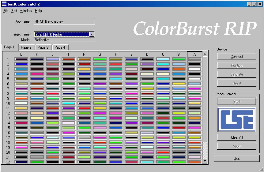 Step 11: Go Back to the ColorCatch program. If you have left ColorCatch open proceed to step 12. If you closed ColorCatch select your previous job in the File Open menu.