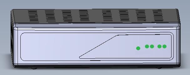 2. Front and Rear Panels 2.1. Front Panel XTi-33XX models 2 Front and Rear Panels This section describes the front and rear panels of the XTi-VBox TV Gateway set-top box. 2.1 Front Panel XTi-33XX models All XTi-VBox TV Gateway XTi-33XX share the same front panel, illustrated in Figure 1.