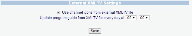 Depending on your broadcaster and location there are many XMLTV sources available online Setting up External XMLTV 1. Locate the XMLTV file source 2.