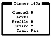 Chapter 3: Displays If the selected dimmer is a stage dimmer/channel assignment the pop-up will look like Figure 3.
